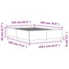 vidaXL Okvir za krevet crni 160x200 cm konstruirano drvo