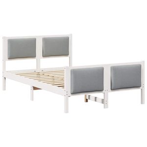 vidaXL Krevetna konstrukcija Svijetlo siva 120 x 200 cm tkanina