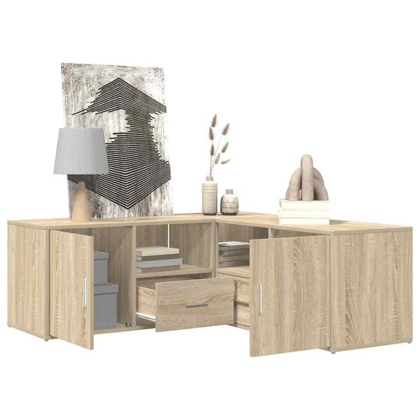 vidaXL Kutni ormarić boja hrasta sonome 200x40x45 cm konstruirano drvo