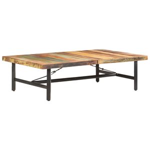 vidaXL Stolić za kavu 142 x 90 x 42 cm od masivnog obnovljenog drva