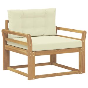 vidaXL Srednja sofa za van Poliester Bijela