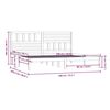vidaXL Okvir kreveta bez madraca bijeli 180x200 cm od masivne borovine