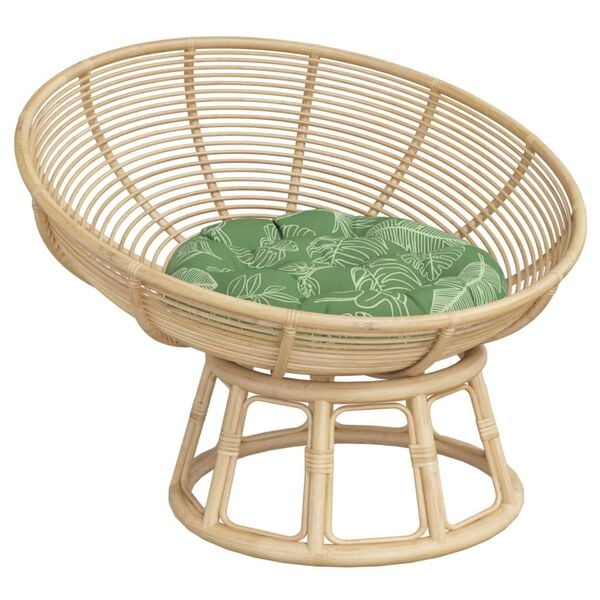 vidaXL Okrugli jastuk s uzorkom li&scaron;ća &Oslash; 60 x 11 cm od tkanine Oxford