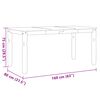 vidaXL Blagovaonski stol Corona 160x80x75 cm od masivne borovine
