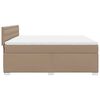 vidaXL Krevet box spring s madracem cappuccino 180x200 cm umjetna koža