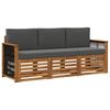 vidaXL Setovi sofa s jastukom 3 pcs Čvrsto drvo akacije