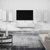 vidaXL 6-dijelni set TV ormarića bijeli od konstruiranog drva