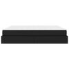 vidaXL Okvir kreveta s madracem s madracem 2 pcs Crna PVC
