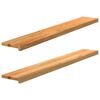 vidaXL Prozorske klupice 2 kom svijetlosmeđe 140x20x2 cm masivne hrast