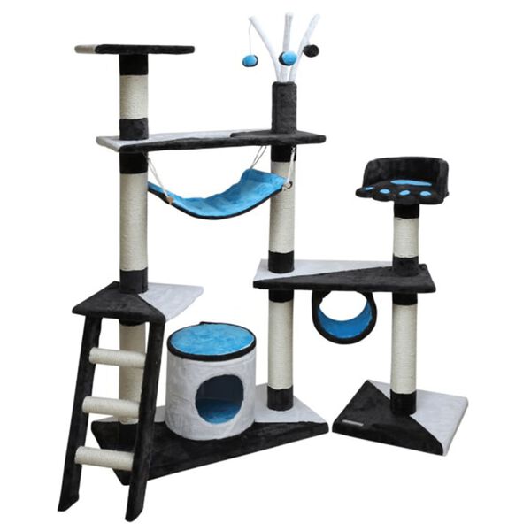 Kerbl penjalica za mačke Creativ 150 cm plava 81505