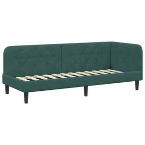 vidaXL Kutni okvir kreveta Tamnozelena 80 x 200 cm Bar&scaron;un