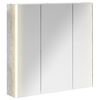 vidaXL Kupaonski ormar s ogledalom Betonski sivi 73.5 x 15.5 x 70 cm