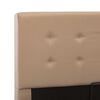 vidaXL Hidraulični okvir za krevet od umjetne kože boja kave 180x200 cm