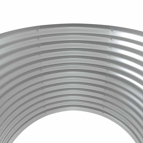 vidaXL Povišena vrtna gredica od pocinčanog čelika 100x100x68 cm srebrna