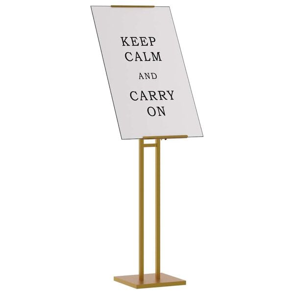 vidaXL Stalci za sajmove 2 pcs Zlatno 26,5 x 26,5 x 150 cm Čelik