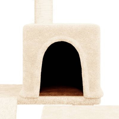 vidaXL Penjalica za mačke sa stupovima za grebanje krem 82 cm