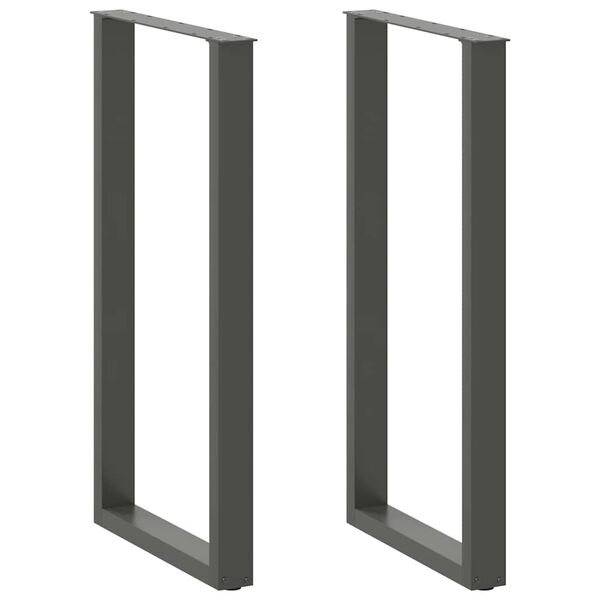 vidaXL Noge za barski stol U-oblika 2 kom antracit 60 x (110-111) cm čelik