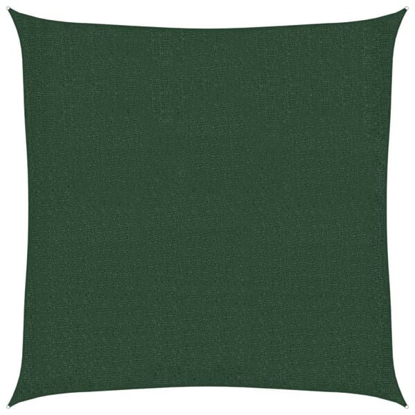 vidaXL Jedro za za&scaron;titu od sunca 160 g/m&sup2; tamnozeleno 3 x 3 m HDPE