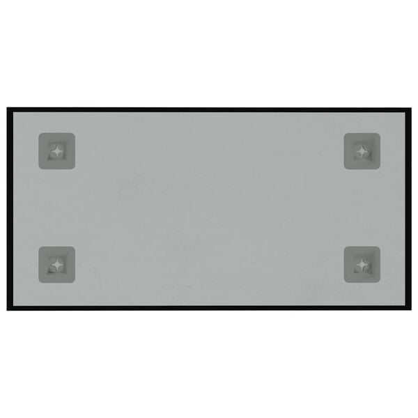 vidaXL Zidna magnetna ploča crna 40 x 20 cm od kaljenog stakla
