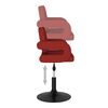 vidaXL Okretne blagovaonske stolice od tkanine 4 kom crvena boja vina