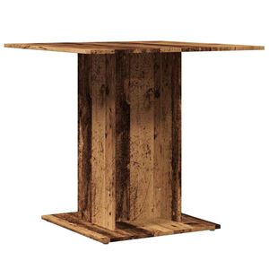 vidaXL Blagovaonski stol staro drvo 80x80x75 cm konstruirano drvo