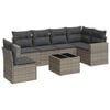 vidaXL 7-dijelni set vrtnih sofa sivi od poliratana