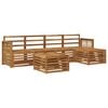 vidaXL Set vanjskih sofa 6 kom. Prirodna