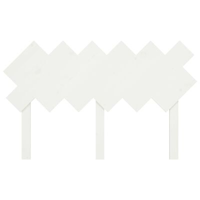 vidaXL Uzglavlje za krevet Bijela 132x3x81 cm od masivne borovine