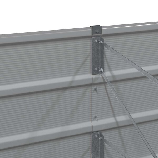 vidaXL Sadilica Svijetlo siva 480 x 50 x 45 cm Cinkani čelik