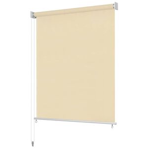 vidaXL Vanjska rolo zavjesa 105 (&Scaron;) x 140 (V) cm krem boje