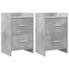 vidaXL Noćni ormarići 2 pcs Betonska siva 40 x 30 x 60 cm