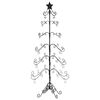 vidaXL Metalno ukrasno božićno drvce crno 180 cm
