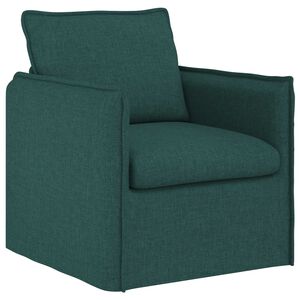 vidaXL Sofa Tamnozelena 75 x 82 x 85 cm tkanina