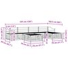 vidaXL Set vanjskih sofa 6 pcs Prirodna