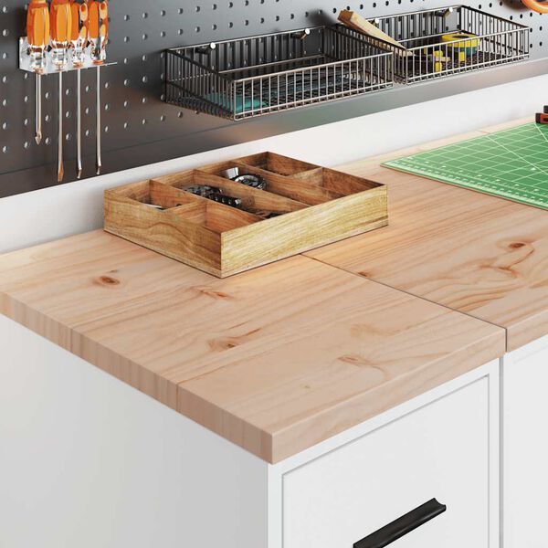 vidaXL Garažni ormar za odlaganje bijeli 30x51x85 cm masivne borovine