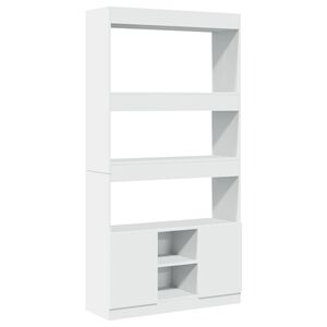 vidaXL Visoka komoda bijela 92 x 33 x 180 cm od konstruiranog drva