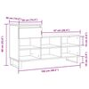 vidaXL Ormarić za cipele boja hrasta 102x36x60 cm konstruirano drvo