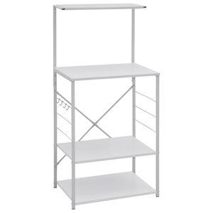 vidaXL Ormarić za mikrovalnu pećnicu bijeli 60 x 39,6 x 123 cm drveni