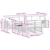 vidaXL Setovi sofa 9 pcs Prirodna i krem Čvrsto drvo akacije