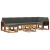 vidaXL Set vanjskih sofa 8 kom. Prirodna i antracit Poliester