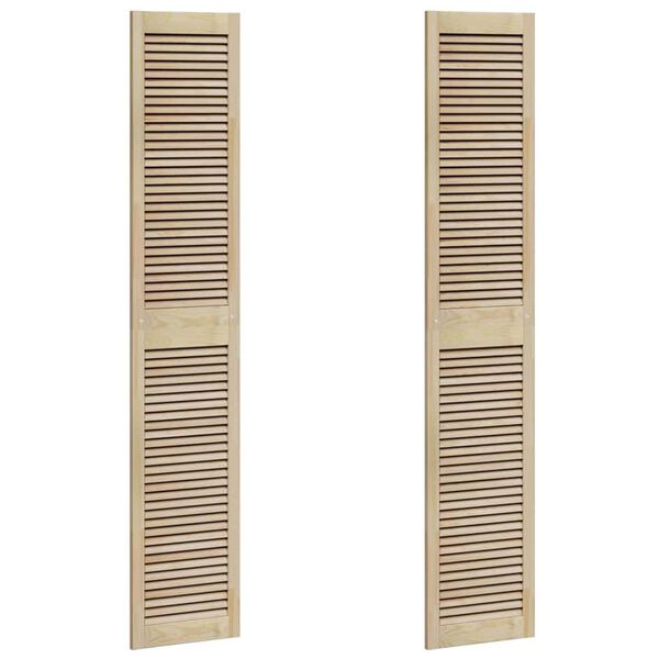 vidaXL Ormarna vrata s vratima 2 pcs Prirodna 140.5 x 2.1 x 49.5 cm