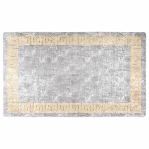 vidaXL Perivi tepih 120 x 180 cm sivi