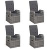 vidaXL 5-dijelni vrtni blagovaonski set sivi