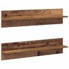 vidaXL Polica na zidu s policom 2 pcs Staro drvo 80 x 11,5 x 18 cm