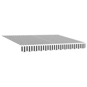 vidaXL Zamjensko platno za tendu Antracit i bijelo 235 x 195 cm