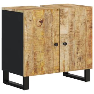 vidaXL Ormarić za umivaonik 62x33x58 drvo manga i konstruirano drvo