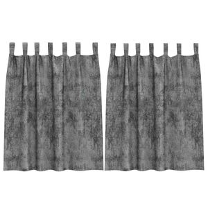 vidaXL Bar&scaron;unaste zavjese 2 kom. Siva 140 x 140 cm Bar&scaron;un