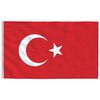 vidaXL Turska zastava 90 x 150 cm