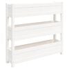 vidaXL Sadilica bijela 112 x 25 x 104,5 cm od masivne borovine