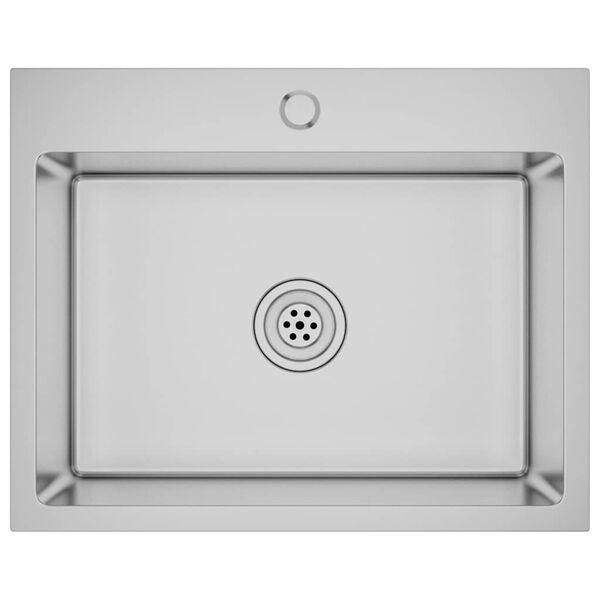 vidaXL Ručno rađeni kuhinjski sudoper od nehrđajućeg čelika